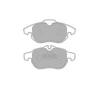 DELPHI LP1723 Brake Pad Set Front Fits Cadillac BLS Fiat Opel Saab 9-3 Vauxhall