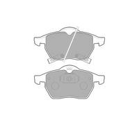 DELPHI LP1731 Brake Pad Set Front Fits Opel Astra Zafira Saab 900 9-3 Vauxhall
