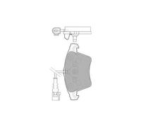 DELPHI LP1913 Brake Pad Set Front Fits VW Caravelle Multivan Transporter