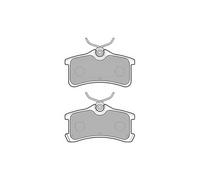 DELPHI LP1917 Brake Pad Set Rear Replacement Fits Toyota Avensis Corolla