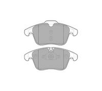 DELPHI LP2065 Brake Pad Set Front Replacement Fits Jaguar S-Type XF XJ XK