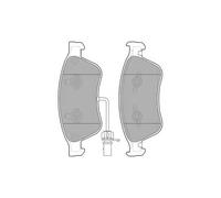 DELPHI LP2072 Brake Pad Set Front Replacement Fits Audi A6 A8 VW Phaeton