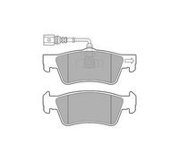 DELPHI LP2087 Brake Pad Set Rear Braking Fits VW Multivan Touareg Transporter