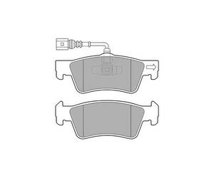 DELPHI LP2087 Brake Pad Set Rear Braking Fits VW Multivan Touareg Transporter