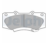 DELPHI LP2244 Brake Pads Front No Anti-Squeak Plate Fits Toyota Hilux Vigo