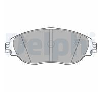 DELPHI LP2250 Brake Pad Set Front Fits Seat Alhambra Skoda Octavia Superb VW