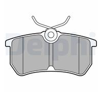 DELPHI LP2480 Brake Pads Rear Braking With Anti-Squeak Plate Fits Ford Fiesta