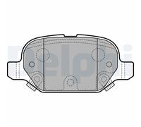 DELPHI LP2761 Brake Pad Set Rear Replacement Fits Fiat Panda Panda Van