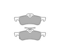 DELPHI LP3147 Brake Pads Rear Braking With Anti-Squeak Plate Fits Honda Civic