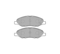DELPHI LP3169 Brake Pad Set Front Replacement Fits Nissan Cube Micra Note Tiida