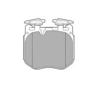 DELPHI LP3304 Brake Pad Set Front Fits BMW 3 Series 5 Series X3 X4 Rolls-Royce