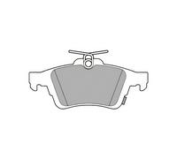DELPHI LP3600 Brake Pads Rear Braking With Anti-Squeak Plate Fits Ford Focus