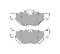 DELPHI LP3618 Brake Pad Set Rear Braking Fits BMW X1 20d sDrive 23d xDrive