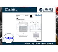 DELPHI LP5026EV Brake pad set