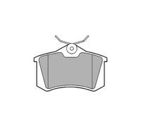 DELPHI LP565 Brake Pad Set Rear Braking System Fits Peugeot 208 1.6 THP 165