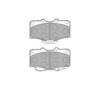 DELPHI LP854 Brake Pad Set Front Fits BMW 7 Series Toyota 4 Runner Hilux VW Taro