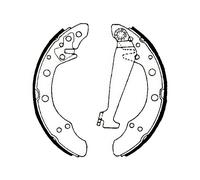 DELPHI LS1625 Brake Shoe Set Rear Fits Audi 100 80 90 A2 Seat Mii Skoda VW