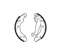 DELPHI LS1910 Brake Shoe Set Rear Fits Smart Cabrio City-Coupe Crossblade