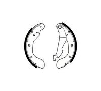 DELPHI LS1969 Brake Shoe Set Rear Fits Chevrolet Aveo / Kalos Spark Daewoo