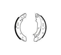 DELPHI LS2013 Brake Shoe Set Rear Braking Fits Mitsubishi Colt Smart Forfour