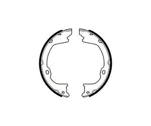 DELPHI LS2055 Handbrake Shoe Set Rear Braking Fits Dodge Nitro Jeep Compass