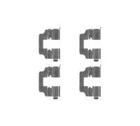 DELPHI LX0493 Brake Pad Fitting Kit Front Rear Replacement Fits Honda Civic CR-V