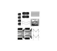 DELPHI LX0563 Brake Pad Fitting Kit Rear Fits Nissan Terrano Toyota RAV4