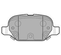 Delphi OEM Spec Brake Pads fits Fiat Panda LP2761