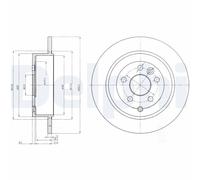 Delphi Pair of Brake Discs BG4124C