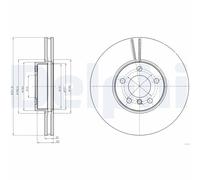 Delphi Pair of Brake Discs BG9061
