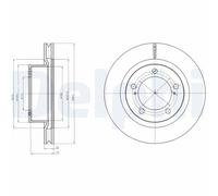 DELPHI BG9067 Brake disc