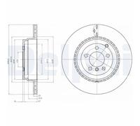 Delphi Pair of Brake Discs BG9080C