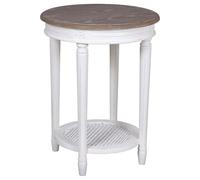 Delphine Side Table - Round - Off-White Painted - French Style