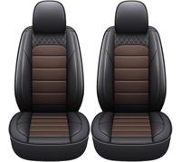 DELPOS Car Seat Cover Accessories Suitable for BMW X1 X3 X4 X5 X6 Series 1 3 4 5 6 7 E30 E34 E36 E38 E39 E46 E53 E60 E70 E83 E84 E87 E92 G30 F3 0 Waterproof Leather 5 Seater Car Seat Cover, Dark Brown