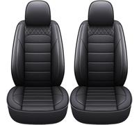 DELPOS Car Seat Covers Accessories Suitable for Nissan NT100 Clipper/NV100 Clipper/NV100 Clipper Rio/NV150 AD/NV200 Vanet/NV35 Waterproof, Leather, 5 Seater Car Seat Cover, Black