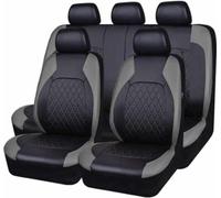 DELPOS Car Seat Covers Universal Full Set Accessories for Ford Focus 11 2011 2012 2013 2014 2015 2016 2017 2018 Car Accessories,black gray