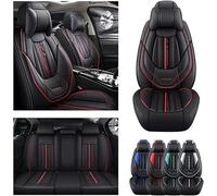 DELPOS Car Seat Covers Universal Set for Hyundai i20 Coupe (GB)/i20 Play (GB)/i20(BC3)/i20N(BC3)/i20 N Line(BC3) Car Accessories, Black