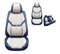 DELPOS Replacement for Car Seat Covers Universal Full Set Accessories for Ford Ford Mustang F-150 Raptor Explorer Ranger 4-Trac B-MAX Car Accessories, blue White