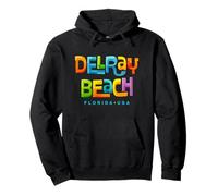 Delray Beach Florida Mid-Century Design Pullover Hoodie