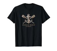 Delray Beach Florida Naval - Delray Beach FL Value Graphic T-Shirt, Men, Black, M