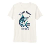 Delray Beach Florida USA Fishing Design Premium T-Shirt