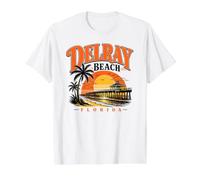 Delray Beach Value Graphic T-Shirt, Men, White, XL