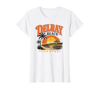 Delray Beach Value Graphic T-Shirt, Women, White, XS