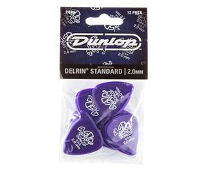 Delrin Plectrum 2.00mm Pack Of 12,Dark Violet,Picks