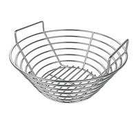 DELSbbq Stainless Steel Charcoal Ash Basket for Medium Big Green Egg Grill
