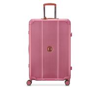 DELSEY Alur 76cm Spinner Suitcase, Aluminium Luggage, TSA Combination Latch Locks, Pink