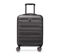 DELSEY Paris Air Armour Hard Cabin Suitcase 55 cm x 35 cm x 23 cm - 36 L - S, Black, S Slim, Rigid Cabin Suitcase - 4 Double Wheels