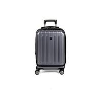 Delsey Luggage Helium Titanium 29 Inch EXP Spinner Trolley Metallic, Grey (Graphite//Nature's Delight), Carry-On 19 Inch, Expandable titanium hard shell luggage with spinning wheels