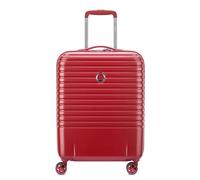 DELSEY PARIS 4 Double Rolls Cabin Trolley 55 Slim Line Red