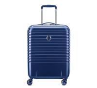 DELSEY PARIS 4 Double Rolls Cabin Trolley 55 Slim Line Steel Blue
